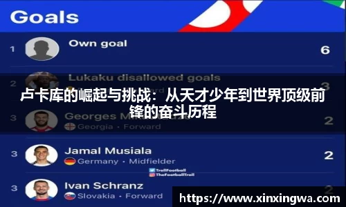 卢卡库的崛起与挑战：从天才少年到世界顶级前锋的奋斗历程
